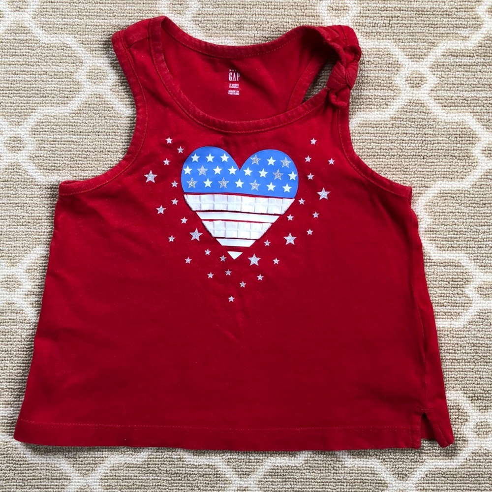 Baby Gap Patriotic Tank-top (Size 3T)